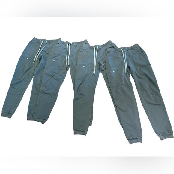 Fabletics Pants - Fabletics Women’s Large Tall Gray Jogger Style Scrub Pants Bundle of 4